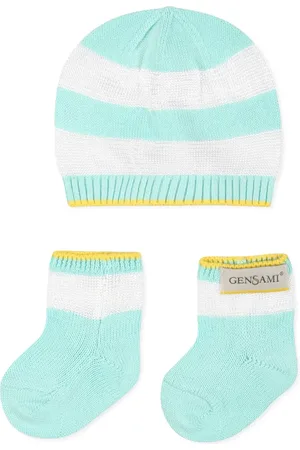 Gensami Happy ZigZag beanie hat set