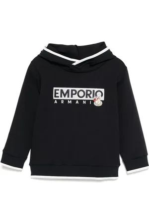 Emporio Armani Logo-embroidered hoodie