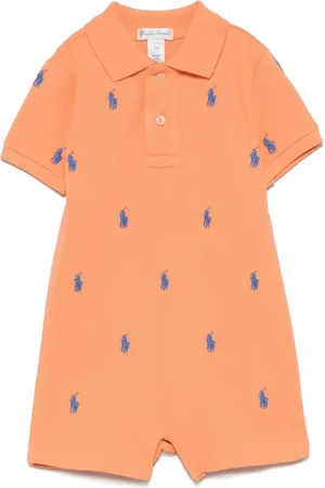 Ralph Lauren Polo Pony-embroidered romper