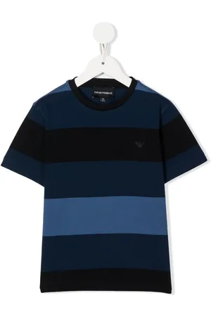 Emporio Armani Striped cotton T-shirt