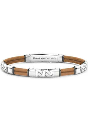 Zancan Engraved-logo bracelet