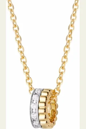 Boucheron 18kt yellow and white Quatre Radiant diamond mini pendant