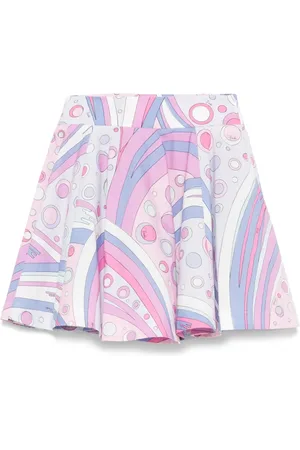 PUCCI Junior Iride-print skirt