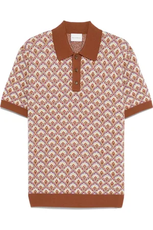 Drôle de Monsieur Le Maille Tapisserie polo shirt