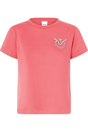Pinko Love Birds-embroidery T-shirt