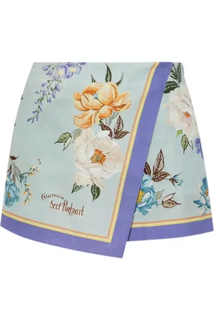 Self-Portrait Floral-print shorts