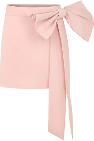 CAROLINE BOSMANS Bow-detailing mini skirt