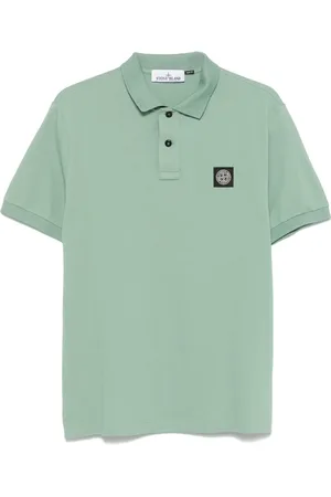 Stone Island Piqué-weave polo shirt