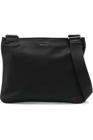 Kiton Logo-lettering messenger bag