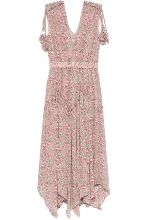 NISSA Floral-print midi dress