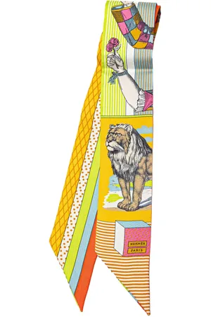 Hermès 2000-2024 Grand Theatre Nouveau Silk Twilly Scarf scarves