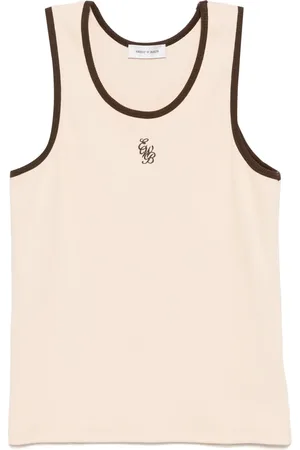 Ernest W. Baker Logo-embroidered tank top