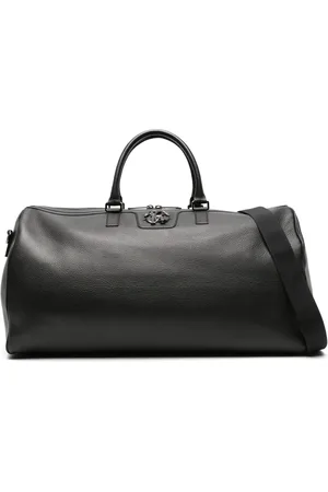Roberto Cavalli RC-plaque leather holdall bag