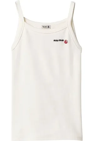 Miu Miu X Petit Bateau embroidered tank top
