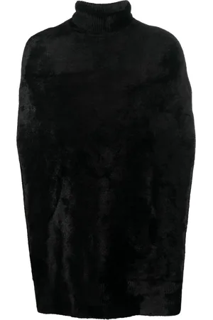 SAPIO Roll-neck draped jumper