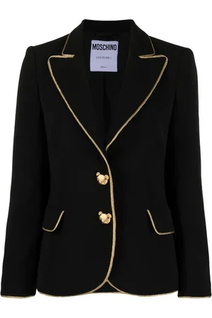 Moschino Metallic-trim tailored blazer