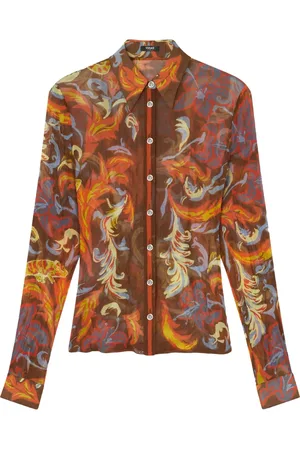 VERSACE Exotic Barocco crepe shirt