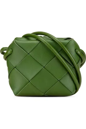 Bottega Veneta 2021-2024 Mini Lambskin Intreccio Cassette Camera Bag crossbody bag