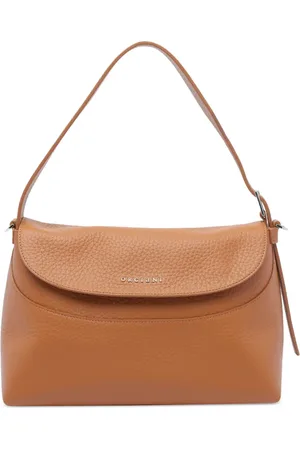 Orciani Textured flap shoulder bag