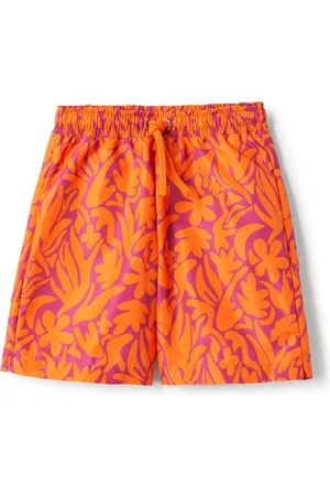 Il gufo Floral-print swim trunks