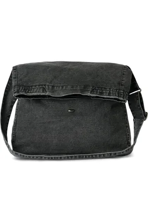 OUR LEGACY Oversized denim messenger bag