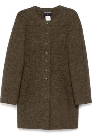 CHANEL 1999 collarless single-breasted coat
