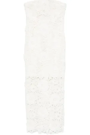ROTATE 3D lace midi dress