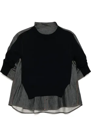 SACAI Panelled top