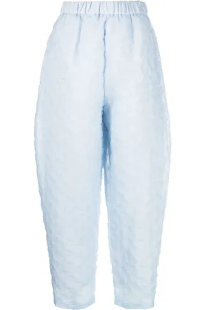 ENFÖLD Formed Egg crinkled tapered pants