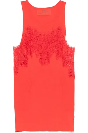 ERMANNO SCERVINO Lace-detailed tank top