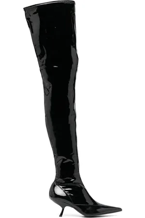 Sergio Rossi SR Maike 60mm patent-finish boots