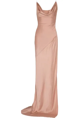 Balmain Satin long dress
