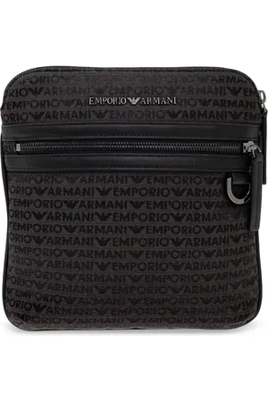 Emporio Armani All-over lettering messenger bag