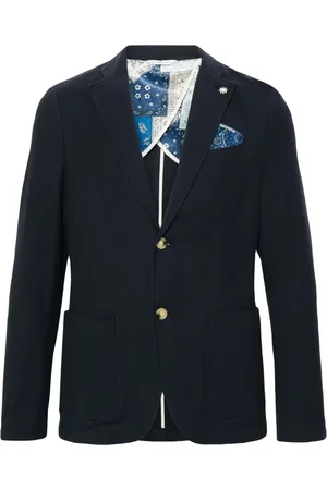 Manuel Ritz Brooch-detail single-breasted blazer