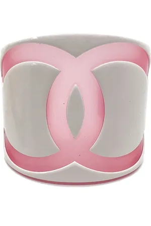 CHANEL 2001s Oversize CC cuff bracelet