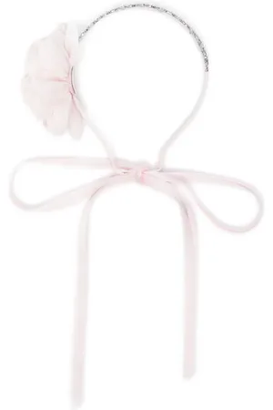 MONNALISA Faux-pearl flower tiara