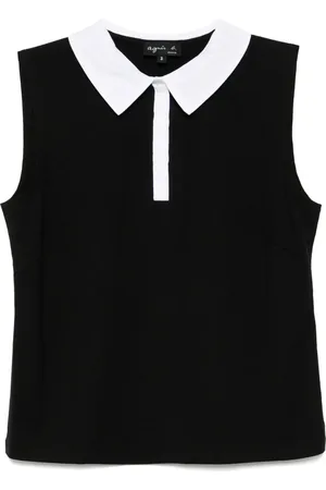 AGNÈS B. Sleeveless polo top