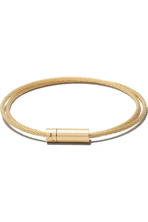 Le Gramme 18K yellow Le C??ble double bracelet