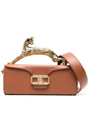 Lanvin Pencil Cat leather tote bag
