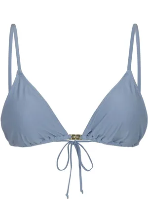 Ganni Logo-plaque bikini top