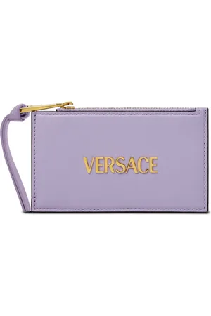 VERSACE Tag zip-up card holder