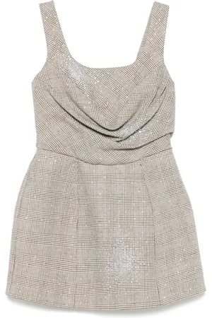 GIUSEPPE DI MORABITO Rhinestone-embellished mini dress