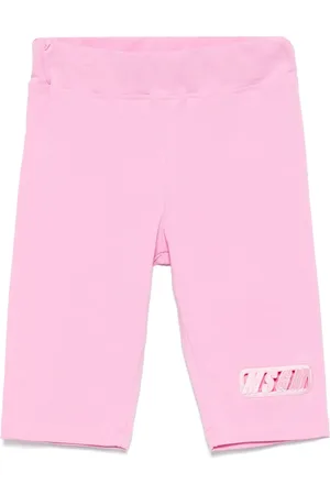 Msgm Logo-embroidered shorts