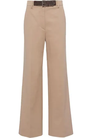 Prada Gabardine wide-leg trousers