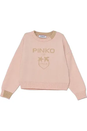 Pinko Intarsia knit-logo sweater