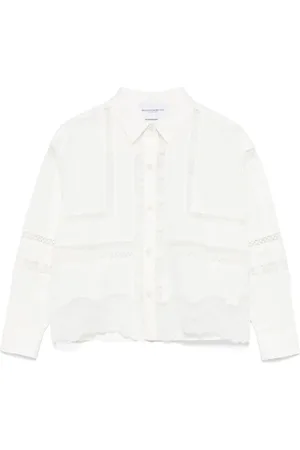 ERMANNO SCERVINO Lace-panelling shirt