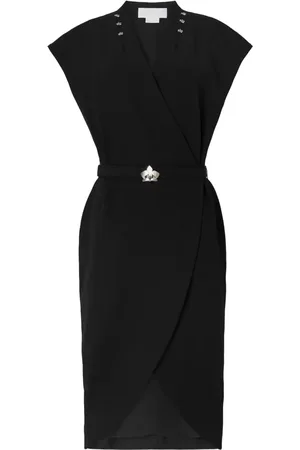 GENNY Stud-embellished midi dress