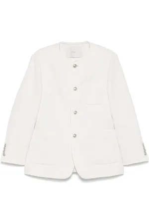 DUNST Collarless tweed jacket