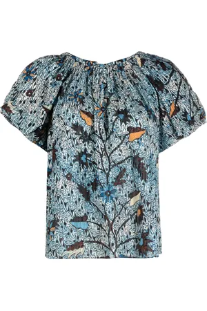 ULLA JOHNSON Flo floral-print blouse