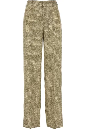 PT Torino Printed satin trousers